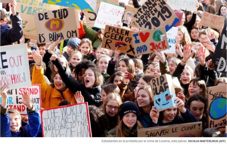 La Ola Verde moviliza a los jóvenes belgas frente al cambio climático