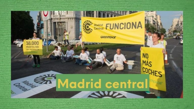 Foto de Greenpeace ante Madrid Central