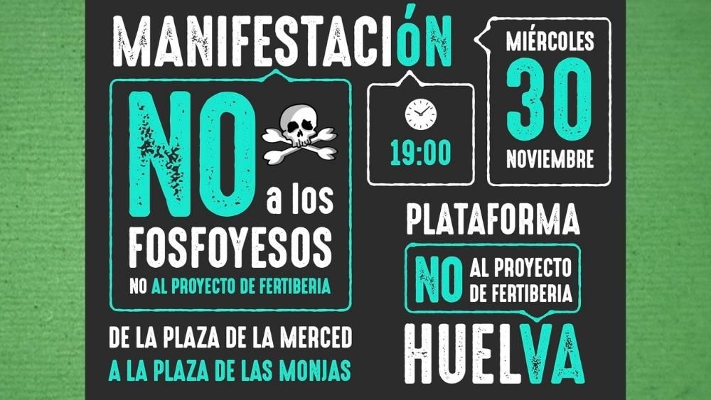 Verdes EQUO Andalucía contra el proyecto de Fertiberia