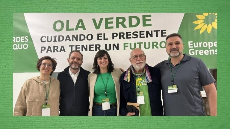 Foto de la nueva Ejecutiva del partido político Verdes Equo en Andalucía para el periodo 2022-2024.
