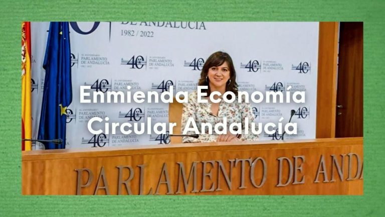 Foto de Mar González, coportavoz de Verdes Equo, en el Parlamento de Andalucía.