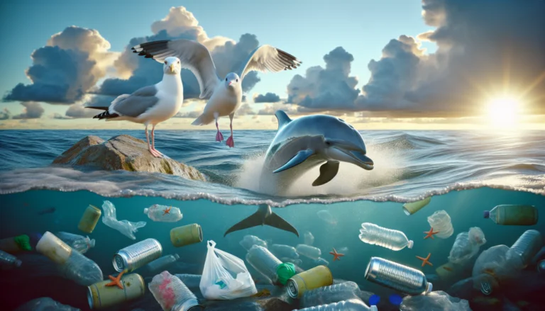 ¿Cómo afecta la basura a los animales que viven en el mar?