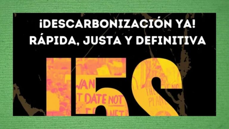 Organizaciones climáticas convocan manifestaciones globales para exigir el cese de combustibles fósiles 9 Imagen parcial del cartel de la convocatoria de las manifestaciones globales para exigir el cese de combustibles fósiles.