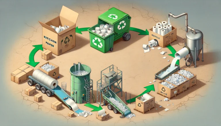 ¿Dónde se recicla el papel de cocina?